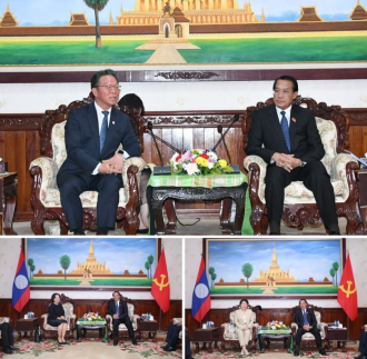 Mr. Vanxay Phongsavanh Receives Ambassadors from Friendly Nations